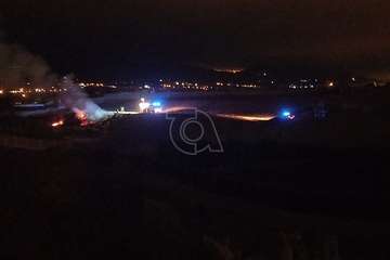 Incendio de basura en un descampado de El Caracol Alto/TA.