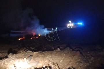 Incendio de basura en un descampado de El Caracol Alto/TA.