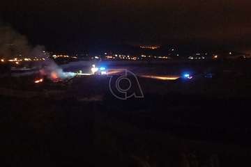 Incendio de basura en un descampado de El Caracol Alto/TA.