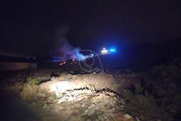 Incendio de basura en un descampado de El Caracol Alto/TA.