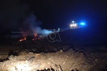 Incendio de basura en un descampado de El Caracol Alto/TA.