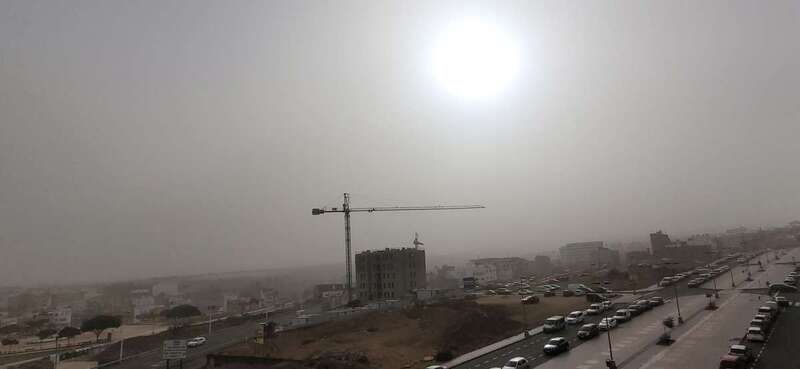 Imagen captada esta tarde desde un edificio de Picachos/TA.