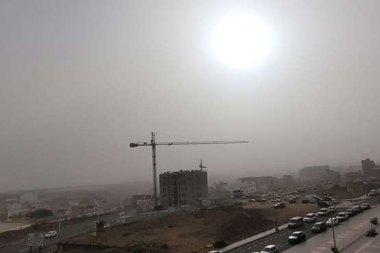 El polvo sahariano engulle a Telde/Jesús Ruiz Mesa.