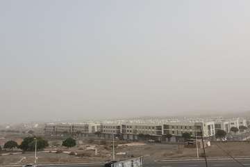 El polvo sahariano engulle a Telde/Jesús Ruiz Mesa.