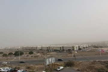 El polvo sahariano engulle a Telde/Jesús Ruiz Mesa.