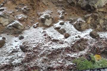  Aguanieve en la cumbre de Telde/Antonio Alí.