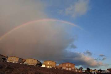 Arco iris desde la costa de Telde/Antonio Alí.