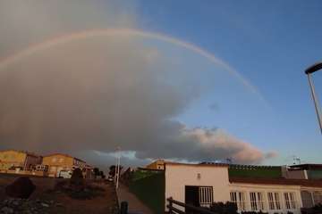 Arco iris desde la costa de Telde/Antonio Alí.