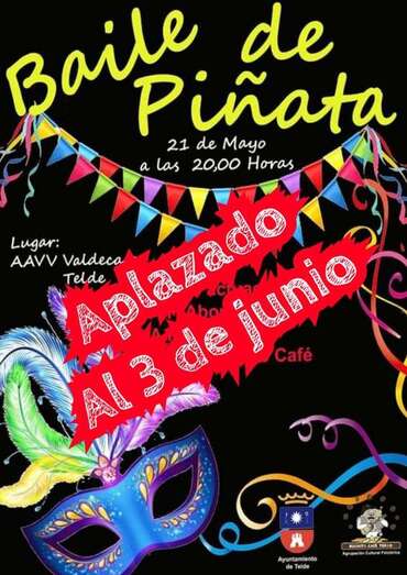 Cartel informativo del aplazamiento del evento/TA.