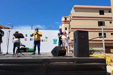 Divertida fiesta del agua y la sal en La Garita/TA.
