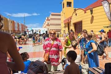 Divertida fiesta del agua y la sal en La Garita/TA.