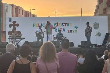 Concierto del cantante Adonay Santana y actuación del humorista Iván El Bastonero en La Garita/TA.