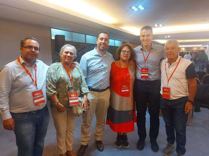 Miembros del PSOE de Telde que asistieron al comité insular/TA.