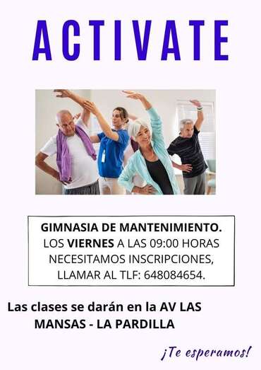 Cartel de la actividad/TA.