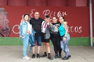 El payaso Zapitto divierte a los niños de Caserones Altos/TA.