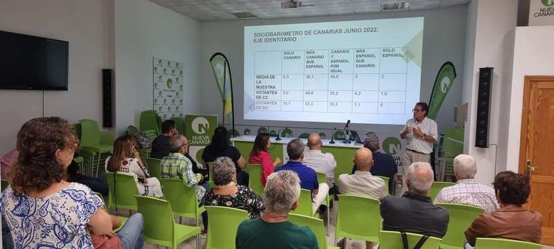 La charla tuvo lugar anoche en la sede de NC de Telde/TA.