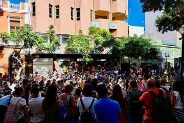 Disfrute infantil en Telde con el espectáculo musical 'Mi camino'/TA.