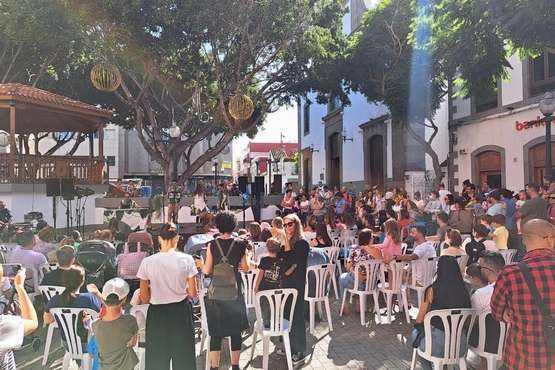 Disfrute infantil en Telde con el espectáculo musical 'Mi camino'/TA.