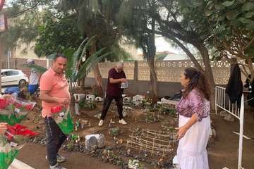 El belén al aire libre de La Garita, listo para su inauguración este sábado/TA.