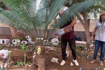 El belén al aire libre de La Garita, listo para su inauguración este sábado/TA.