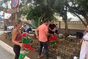 El belén al aire libre de La Garita, listo para su inauguración este sábado/TA.