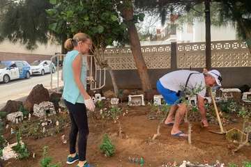 El belén al aire libre de La Garita, listo para su inauguración este sábado/TA.
