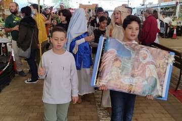  Cánticos navideños en el Mercado Municipal de Telde/Antonio Alí.