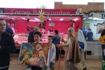  Cánticos navideños en el Mercado Municipal de Telde/Antonio Alí.