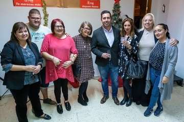 El PSOE de Telde brinda por la Navidad/TA.