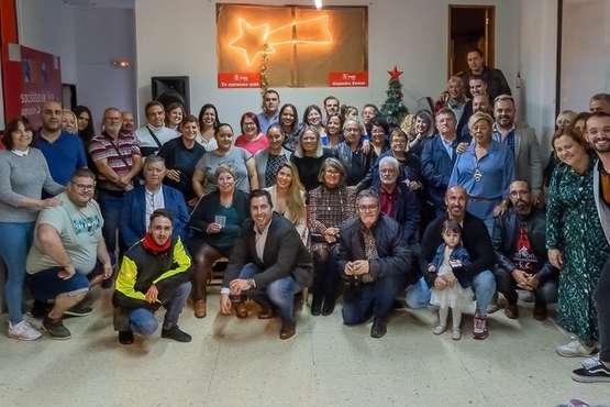 El PSOE de Telde brinda por la Navidad/TA.