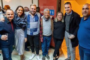 El PSOE de Telde brinda por la Navidad/TA.