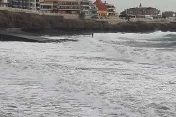 Mar enfurecido en la costa de Telde/TA.
