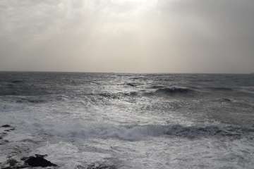 Mar enfurecido en la costa de Telde/TA.
