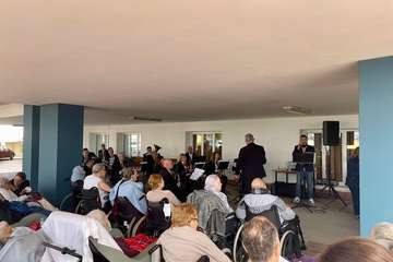 La Banda Municipal de Música dinamiza la mañana de la Residencia Mixta de Taliarte/TA.