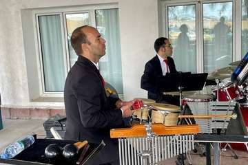 La Banda Municipal de Música dinamiza la mañana de la Residencia Mixta de Taliarte/TA.