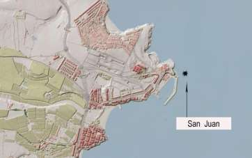                      Naufragio del  San Juan (Infografía GRAFCAN)