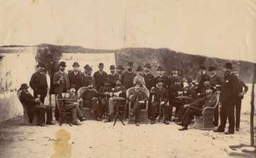 Fuerzas vivas de Telde a principios del siglo XX (Foto Fedac)