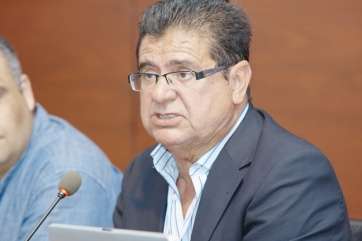 Manuel Lobo, durante la conferencia en el campus de Etnografía (Foto TA)