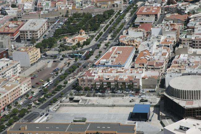 Vista área del casco urbano de Telde (Foto TA)
