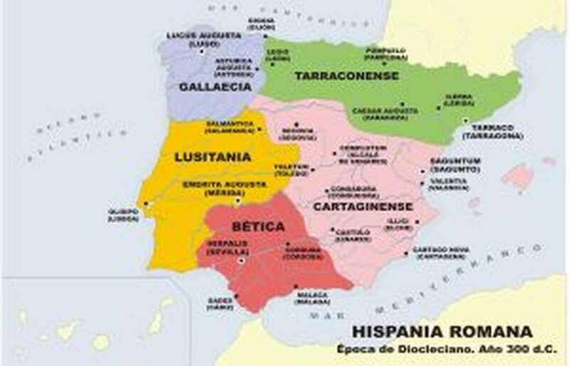 Mapa de la Hispania Romana (Foto TA)