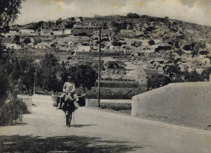 Estampa antigua de Telde (Foto Archivo de Fotografía Histórica de Canarias)
