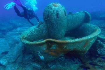 Conjunto de la hélice del V.B. Adriático/Gentileza Eduardo Grandio.