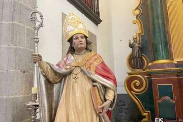 Imagen de San Gregorio Taumaturgo que se venera en Telde/FJS Fotografía e Ildefonso Rodríguez.