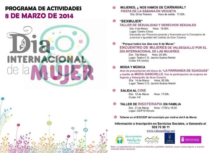 Programa de actos previstos (Foto TA)