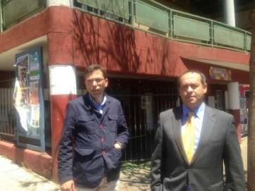 El alcalde Francisco Atta con el consejero insular Antonio Hernández Lobo (Foto Acfi Press)