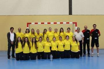 Plantilla del sénior femenino del Club Balonmano Valsequillo (Foto TA)