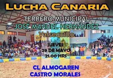 Cartel de la luchada entre el Almogarén y Castro Morales (Foto TA)