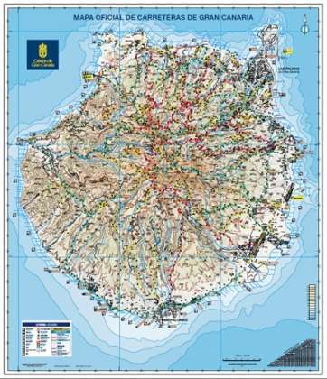 Planimetría del nuevo Mapa Oficial de Carreteras de Gran Canaria (Foto TA)