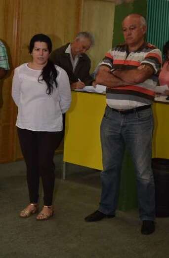 Los concejales Fabiola Calderín y Francisco Sánchez (Foto TA)