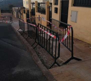 Arreglo de aceras en Valsequillo (Foto TA)